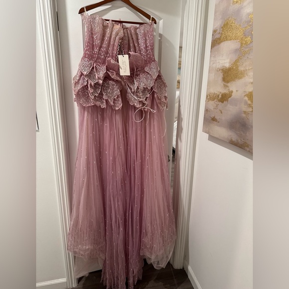 Sophie Couture HAND BEADED BLOOM MAXI DRESS - Picture 9 of 10